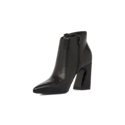 Stivaletti neri da Donna con tacco 8,5 cm e fibbie Swish Jeans