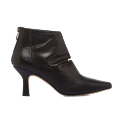 Stivaletti neri da Donna con tacco a rocchetto 7 cm Lora Ferres
