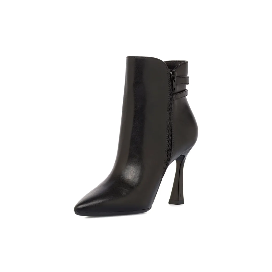Stivaletti neri da Donna con fibbie e tacco 9 cm Lora Ferres