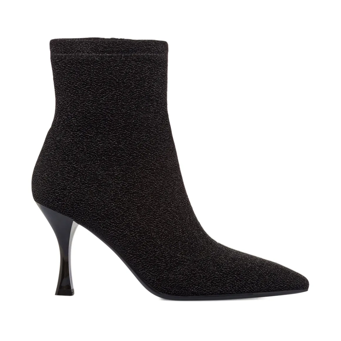 Stivaletti neri da Donna con tacco 8,5 con glitter Lora Ferres
