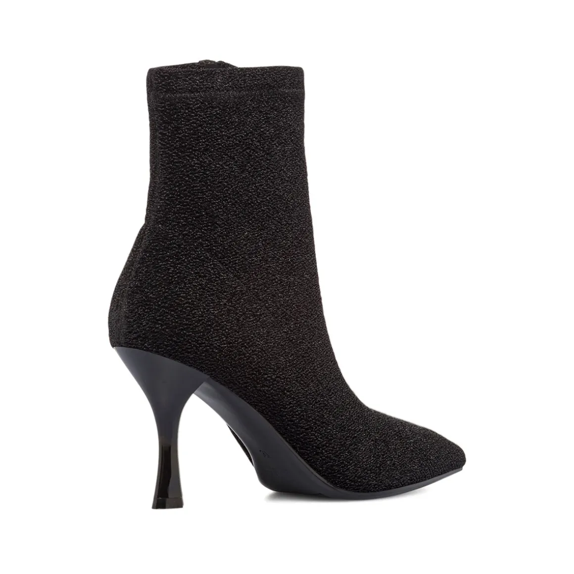 Stivaletti neri da Donna con tacco 8,5 con glitter Lora Ferres