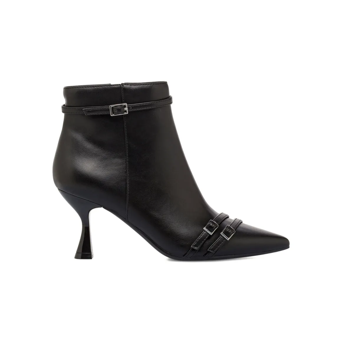 Stivaletti neri da Donna con fibbie e tacco 7,5 cm Swish Jeans