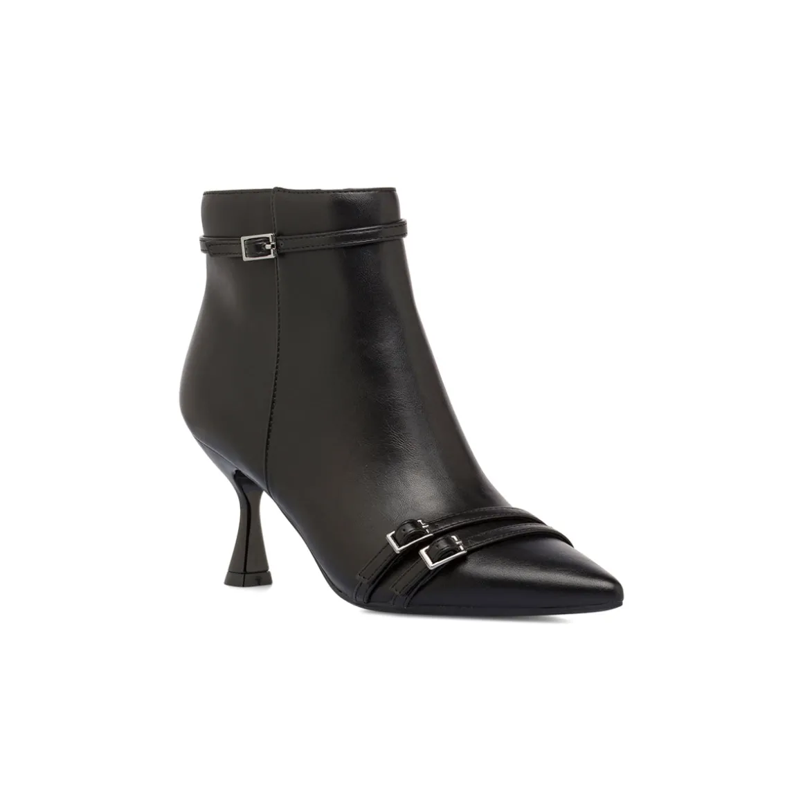 Stivaletti neri da Donna con fibbie e tacco 7,5 cm Swish Jeans