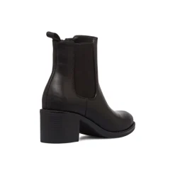 Stivaletti neri da donna con fascia elastica e tacco 6 cm Lora Ferres