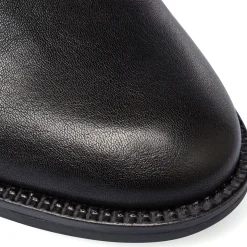 Stivaletti neri da donna con fascia elastica e tacco 6 cm Lora Ferres