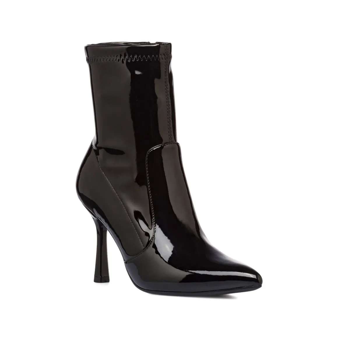 Stivaletti neri da Donna con tacco 9 cm effetto vernice Lora Ferres