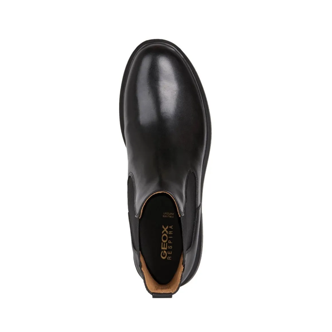 Stivaletti neri da Donna in pelle con suola traspirante Geox