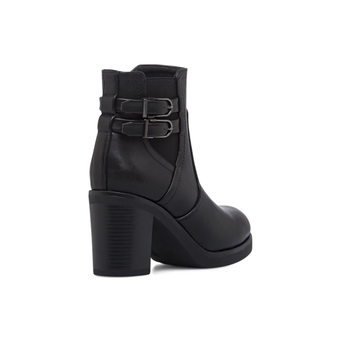 Stivaletti neri da Donna con fibbie e tacco 8,5 cm Lora Ferres
