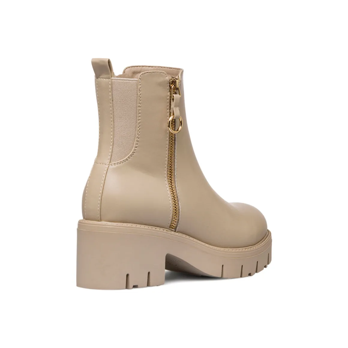 Stivaletti nude da Donna con zip e tacco 7 cm Swish Jeans