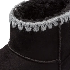 Stivaletti platform imbottiti cozy boots da bambina neri Solo Soprani