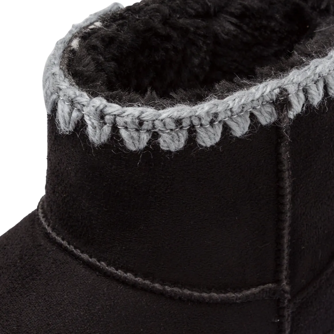 Stivaletti platform imbottiti cozy boots da bambina neri Solo Soprani