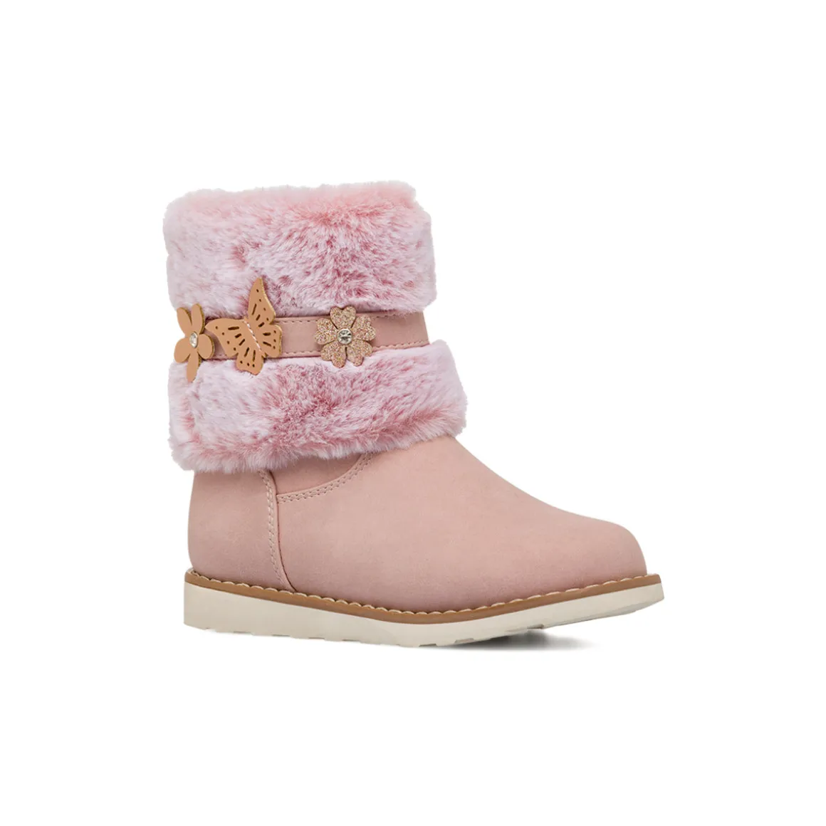 Stivaletti rosa da Bambina con dettagli floreali Le scarpe di Alice