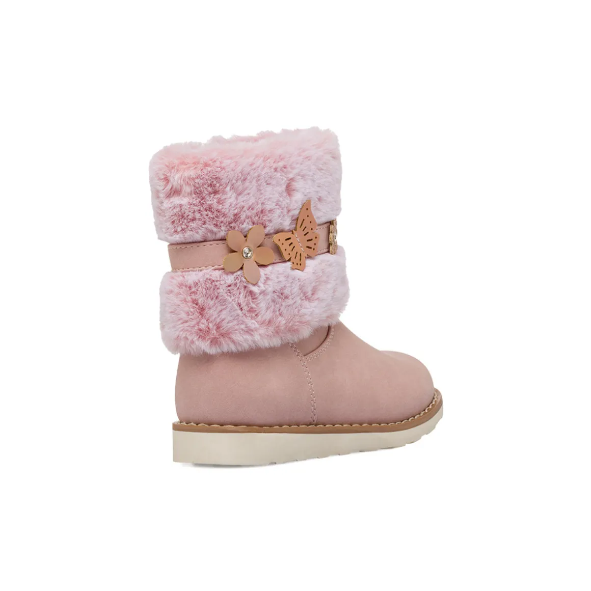 Stivaletti rosa da Bambina con dettagli floreali Le scarpe di Alice