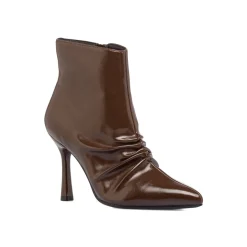 Stivaletti slouchy marroni da Donna con tacco 9 cm Lora Ferres