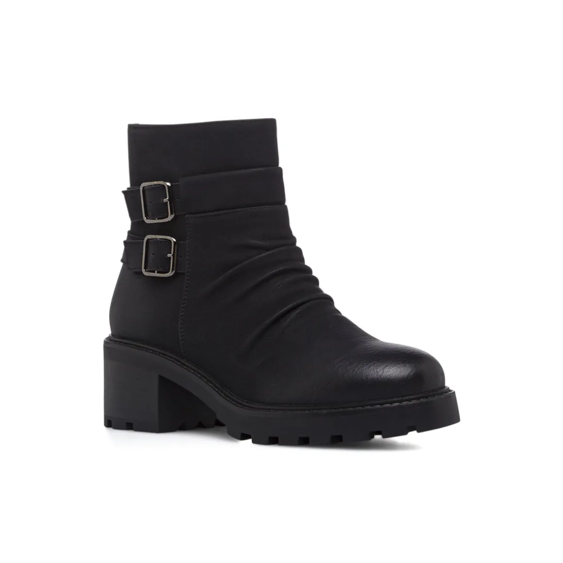 Stivaletti slouchy neri da Donna con fibbie Lora Ferres