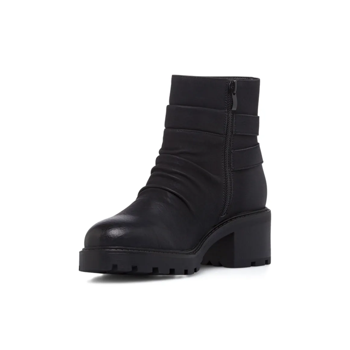 Stivaletti slouchy neri da Donna con fibbie Lora Ferres