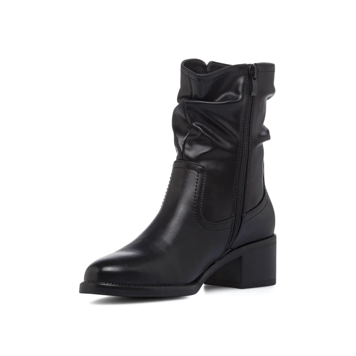 Stivaletti slouchy neri da Donna con tacco 5 cm Lora Ferres