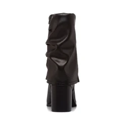 Stivaletti slouchy neri da Donna con tacco 8 cm e risvolto Lora Ferres