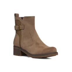 Stivaletti taupe da Donna con fibbia effetto scamosciato Lora Ferres
