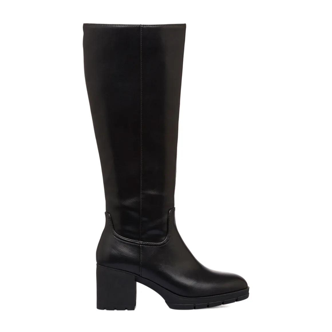 Stivali alti comfort neri da Donna con tacco 7 cm P Soft