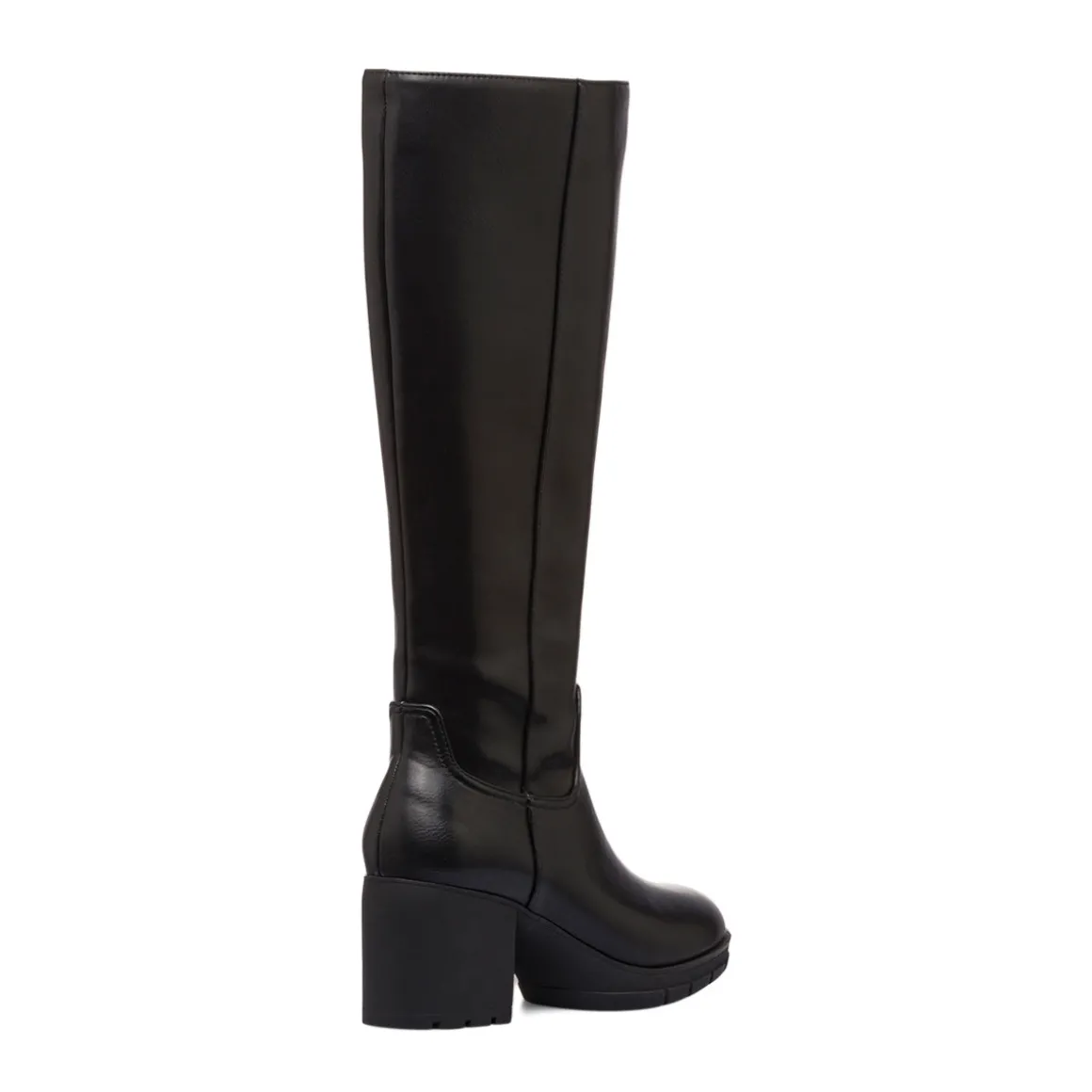 Stivali alti comfort neri da Donna con tacco 7 cm P Soft