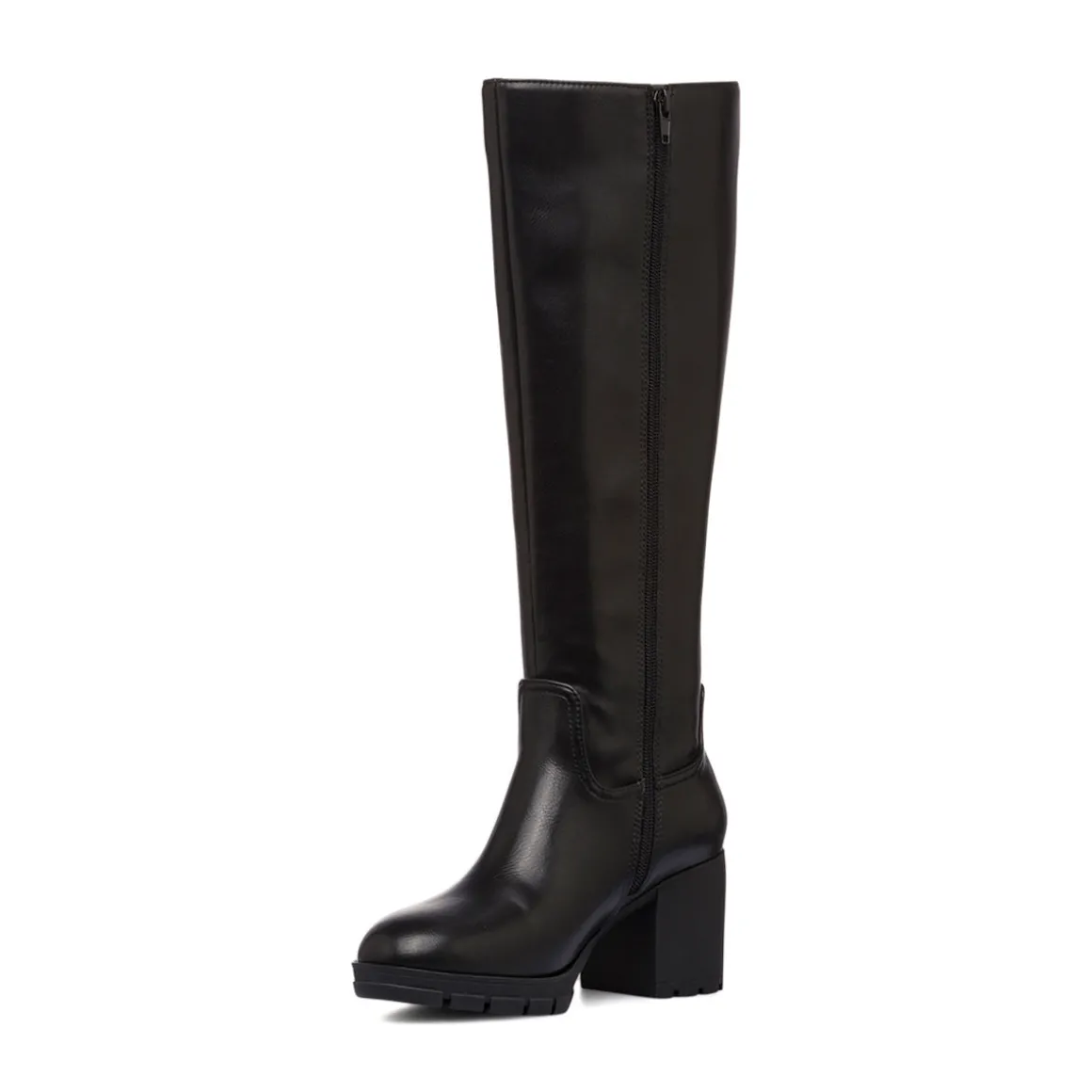 Stivali alti comfort neri da Donna con tacco 7 cm P Soft