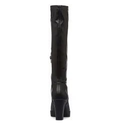 Stivali alti comfort neri da Donna con tacco 9 cm P Soft