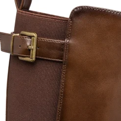 Stivali alti con tacco 8,5 cm marroni da donna Lora Ferres