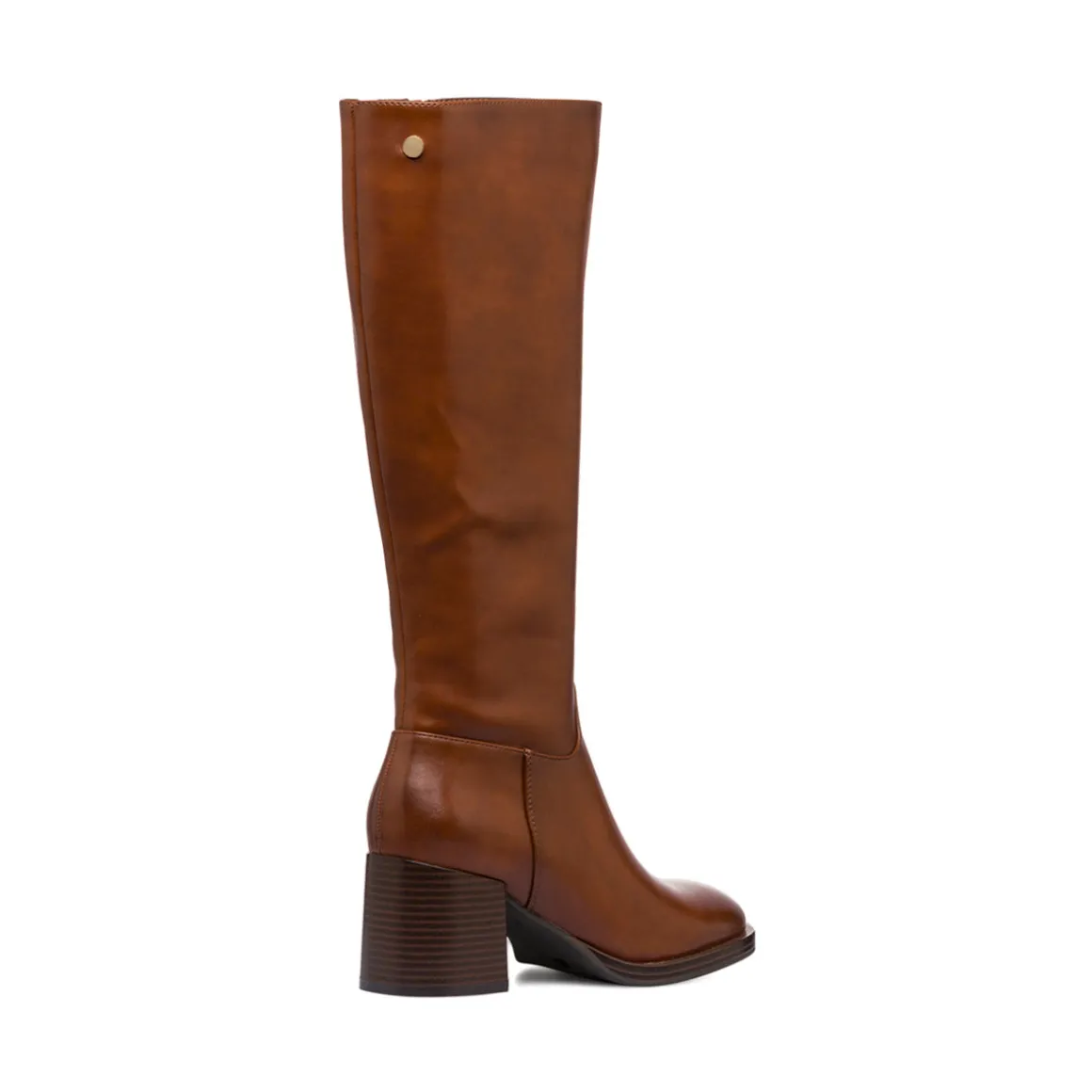 Stivali alti da donna marroni con tacco 6,5 cm Lora Ferres