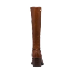 Stivali alti da donna marroni con tacco 6,5 cm Lora Ferres