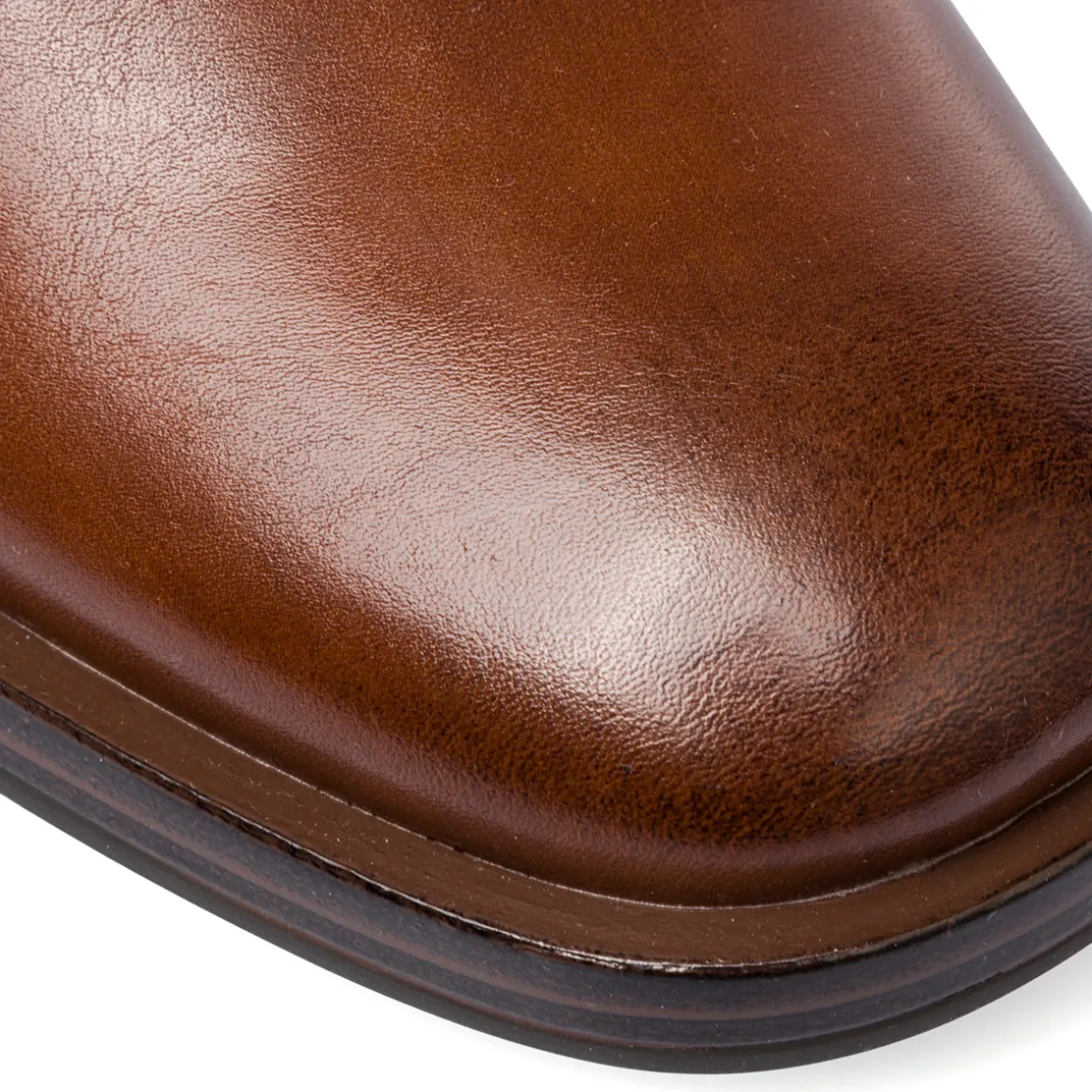 Stivali alti da donna marroni con tacco 6,5 cm Lora Ferres