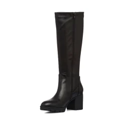 Stivali alti neri comfort da Donna con tacco a blocco 7 cm P Soft