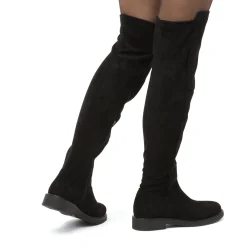 Stivali alti neri da Donna effetto scamosciato Lora Ferres