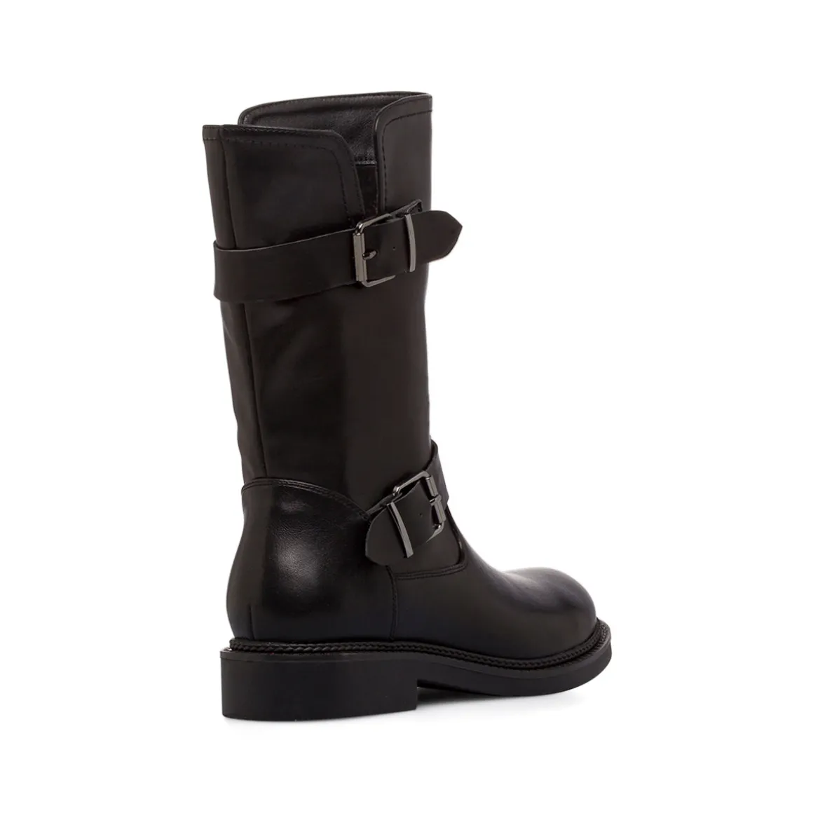 Stivali Biker neri da Donna con fibbie Lora Ferres