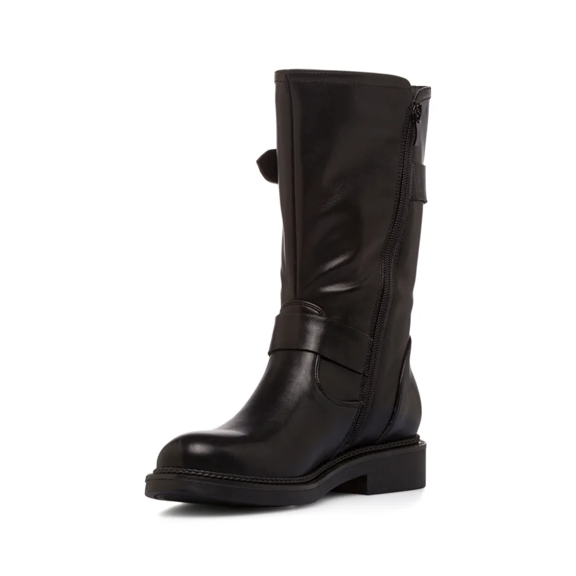 Stivali Biker neri da Donna con fibbie Lora Ferres