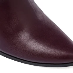 Stivali bordeaux da Donna con tacco alto 8 cm e cinturino Lora Ferres