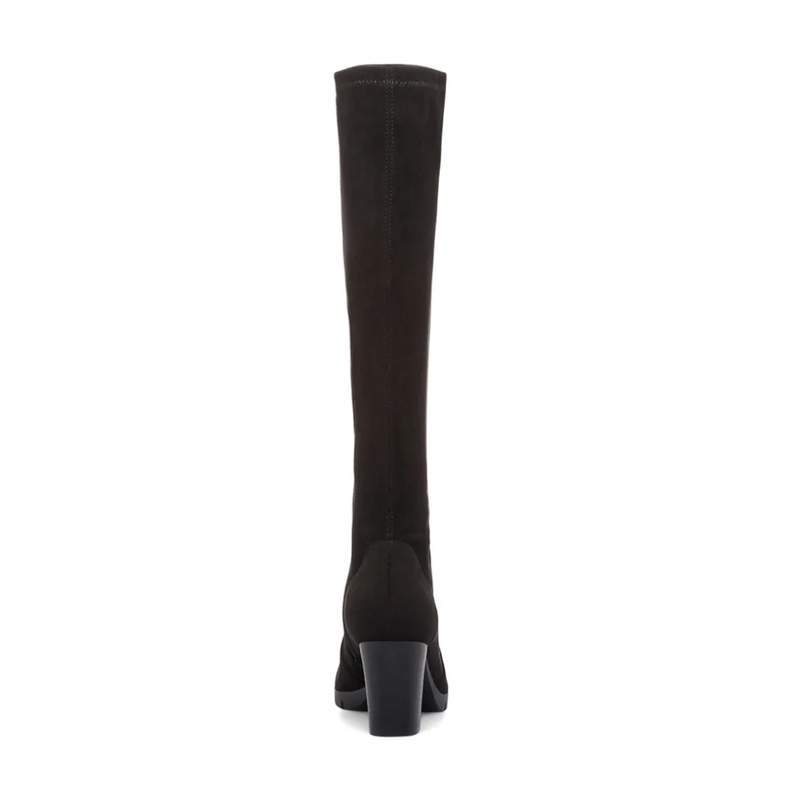 Stivali comfort neri da Donna con tacco 7 effetto scamosciato P Soft