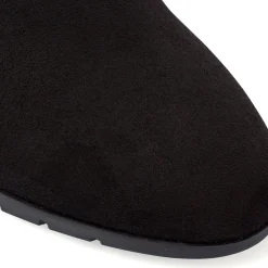 Stivali comfort neri da Donna con tacco 7 effetto scamosciato P Soft