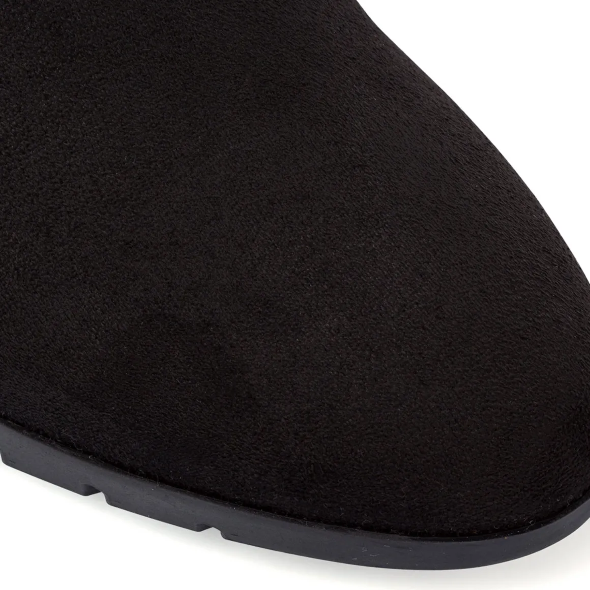 Stivali comfort neri da Donna con tacco 7 effetto scamosciato P Soft