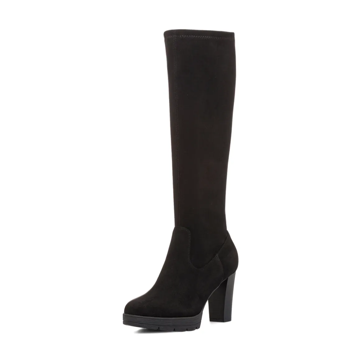 Stivali comfort neri da Donna con tacco 9 cm P Soft