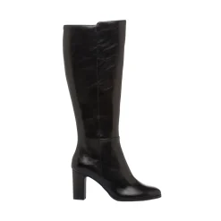 Stivali comodi e flessibili neri da Donna con tacco 7 cm P Smart
