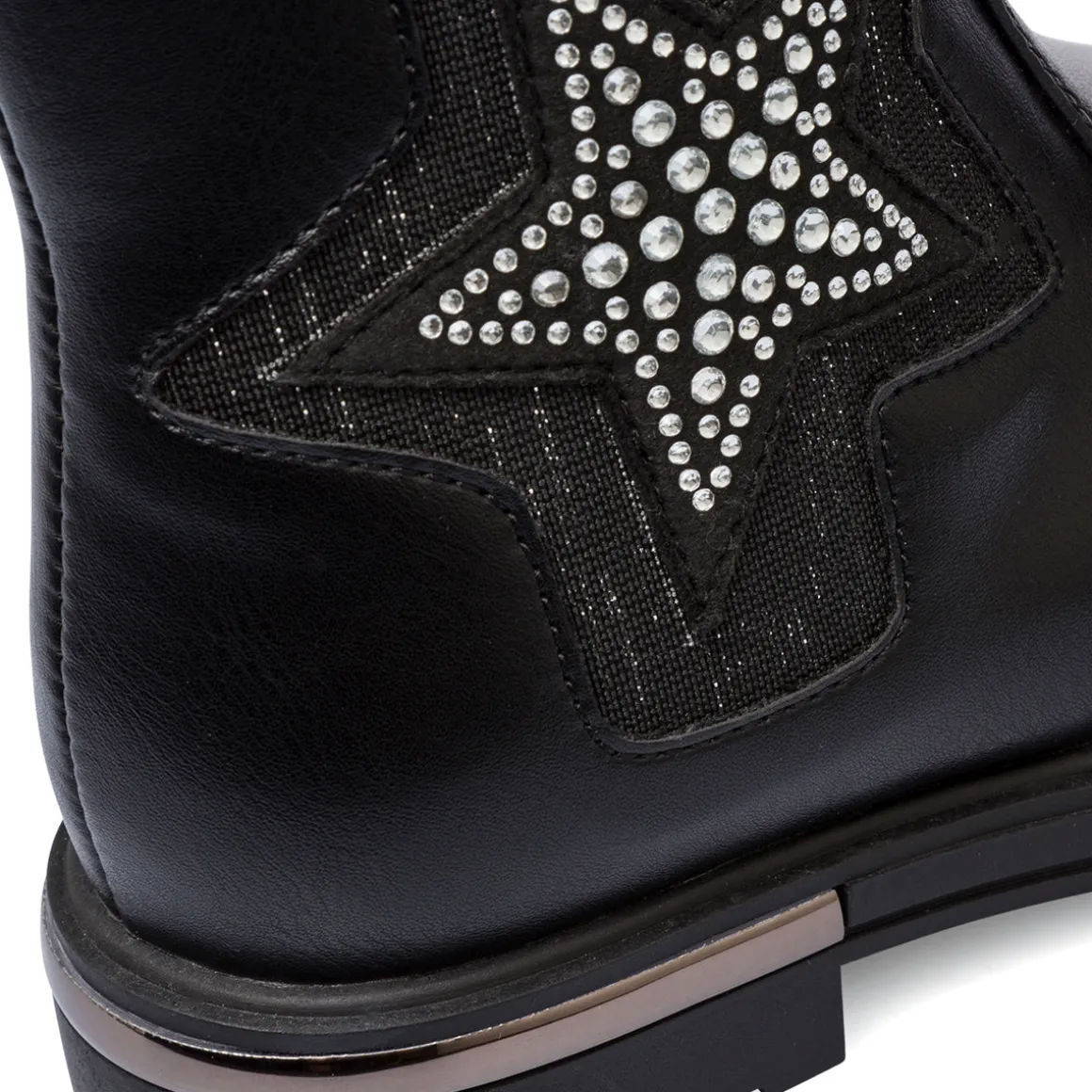 Stivali da bambina neri con glitter Le scarpe di Alice