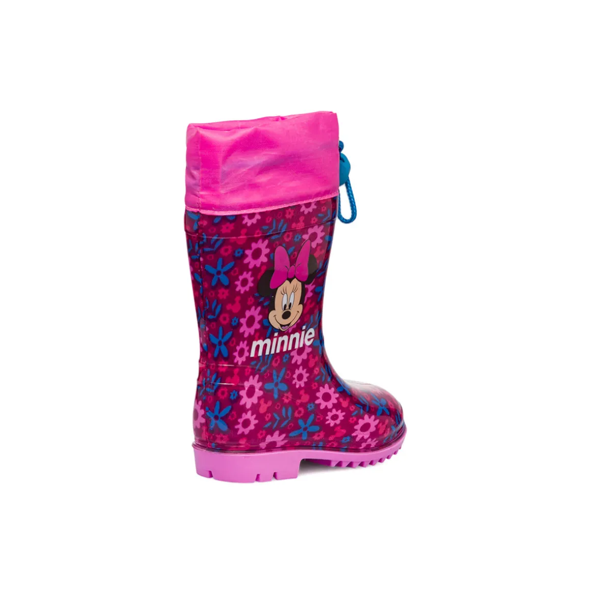 Stivali da pioggia bordeaux e rosa da bambina Minnie