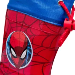 Stivali da pioggia rossi e blu da bambino Spiderman
