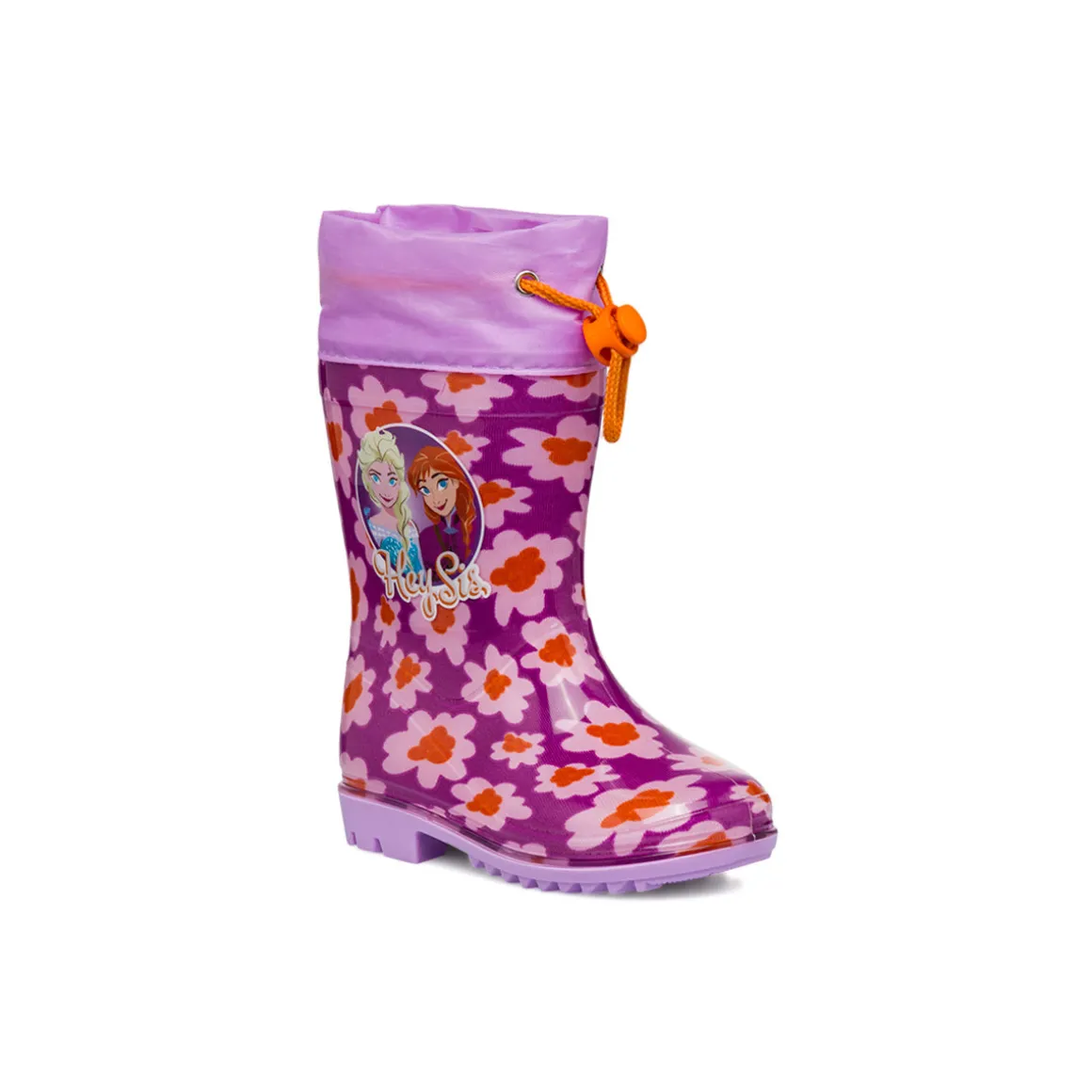 Stivali da pioggia viola e lilla da bambina Frozen