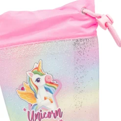 Stivali di gomma da pioggia multicolore con glitter Unicorno