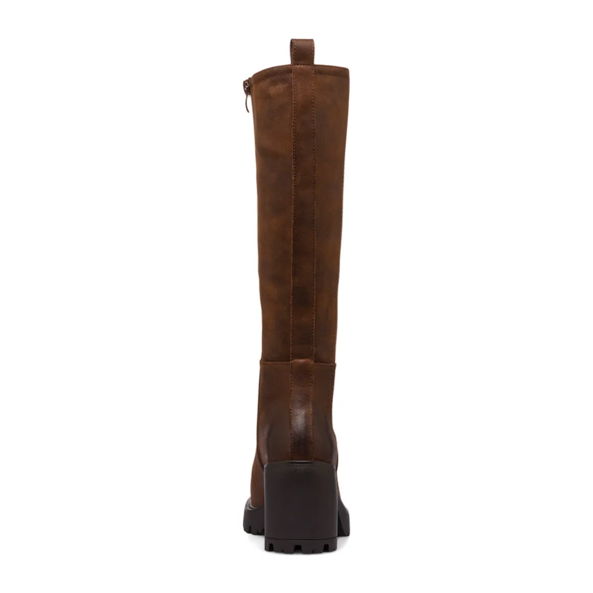 Stivali marroni con tacco 8 cm da Donna Lora Ferres