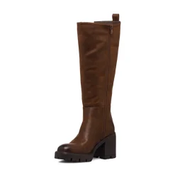 Stivali marroni con tacco 8 cm da Donna Lora Ferres