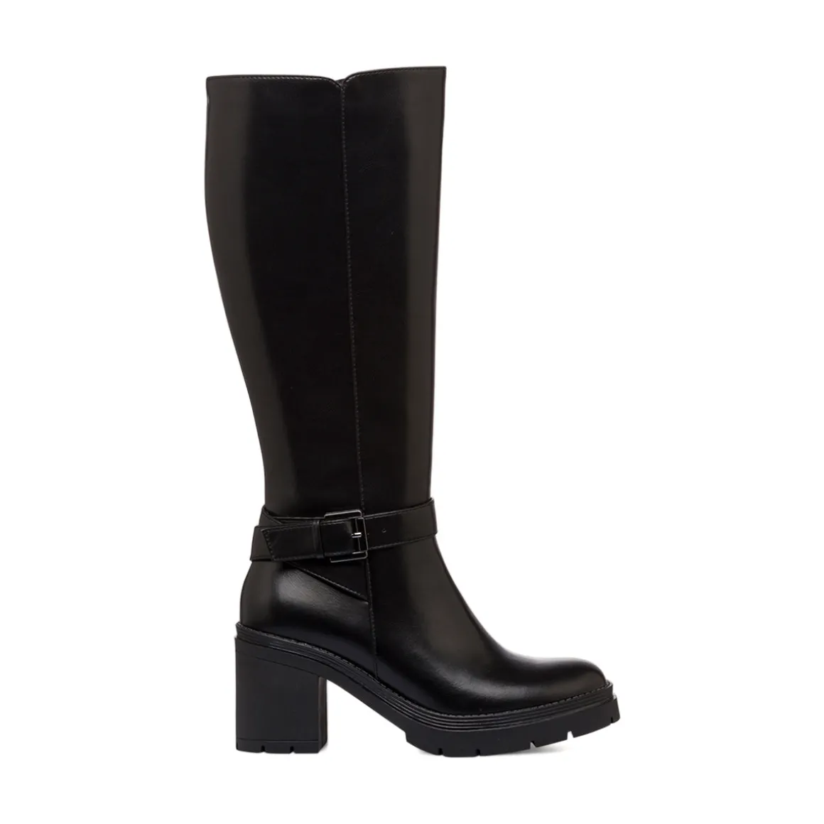 Stivali neri da Donna con fibbia e tacco 7,5 cm Swish Jeans