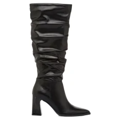 Stivali slouchy alti neri da Donna con tacco 8 cm Lora Ferres